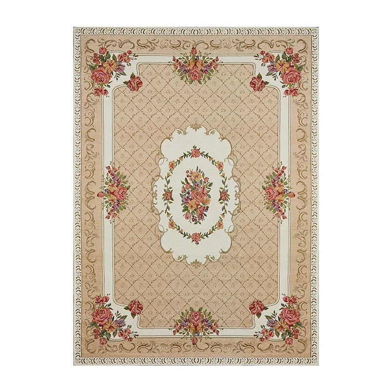 Tapis antidérapant vert clair salon
