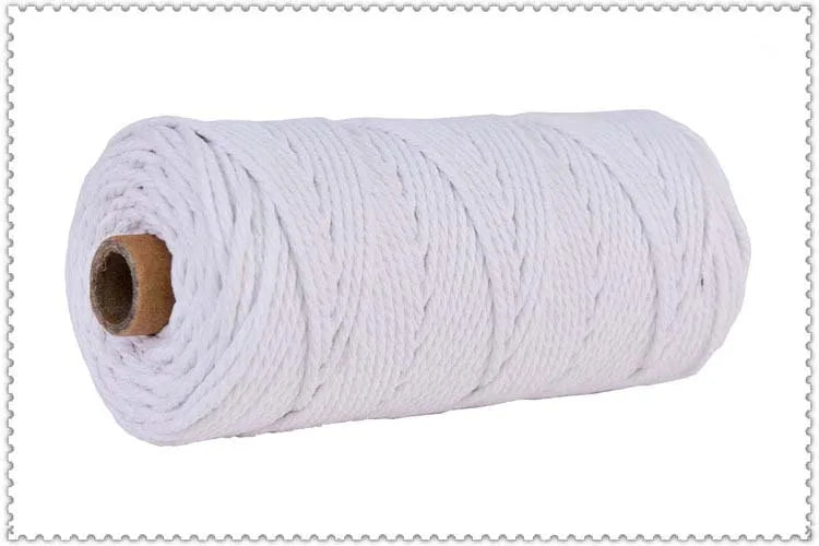corde macramé coton vert clair mm décoration artisanale bricolage fait main