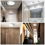 plafonnier led blanc moderne opacité adhésif 6w 9w 13w 18w 24w 85265v salle bain