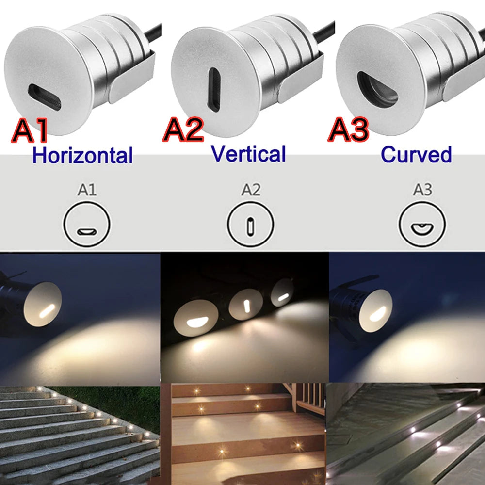 lumière led spot argenté ip67 extérieure moderne 12v 24v 6000k 3000k 4000k