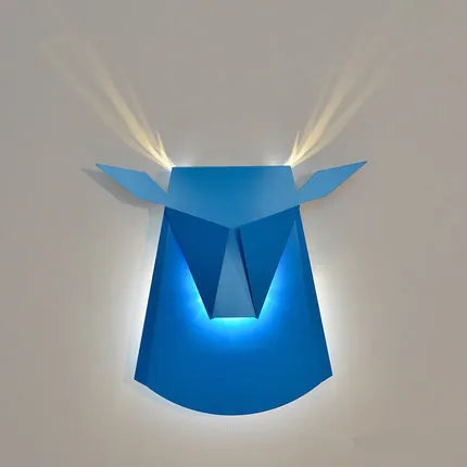applique murale moderne forme cerf doré luminaire décoration chambre couloir salle manger led blanc