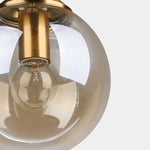 Lampe suspendue design verre fumé