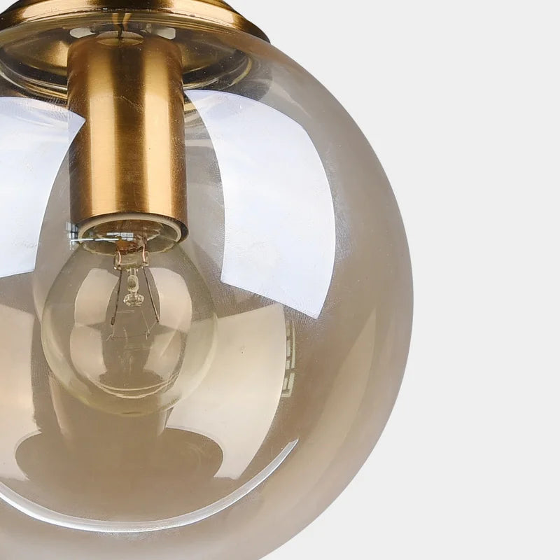 Lampe suspendue design verre fumé
