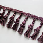 ruban pompons doré gris rouge violet marron texture tissée élastique écologique classique élégant decoration