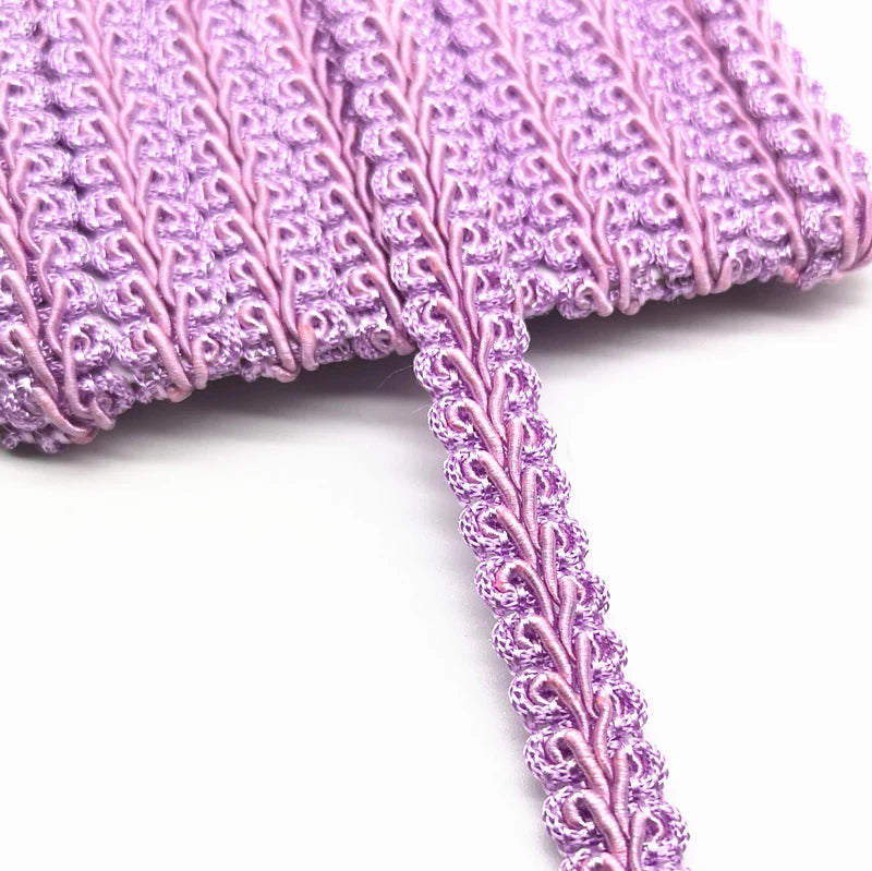 ruban dentelle motif floral couleur rose bleu violet classique yards polyester coton echangement mariage