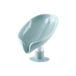 support savon moderne pp bleu clair succion transparent opacité matériau durable salle bains