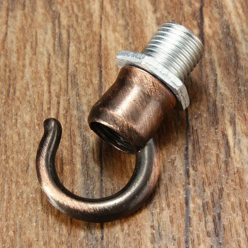 crochet lustre moderne bronze cuivre argent noir blanc lisse opaques fixations métal