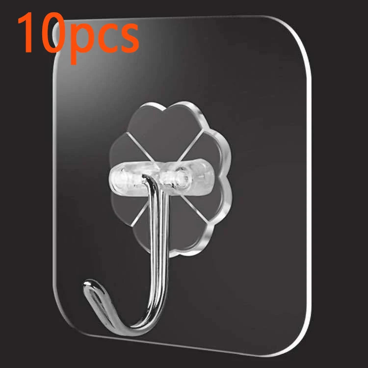 porte sacs adhésifs transparents fleurs moderne 10pcs adhésifs cuisine