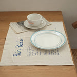serviette cuisine blanche imprimée moderne lavable machine 38x48cm usage extérieur intérieur