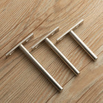 pinces mèches acier inoxydable modernes 120mm 96mm 70mm 14mmOpaque lisses argentées