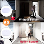 lampe led motion sensor veilleuse nuit chambre couloir salle bain blanc moderne radar 12w