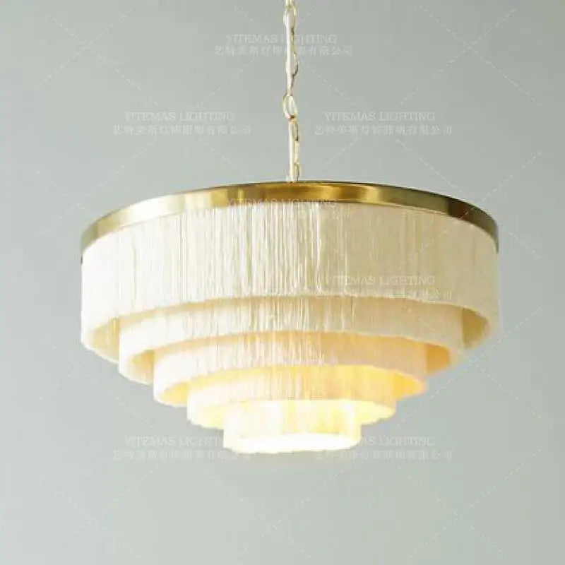 suspension lumineuse franges moderne or blanc gris élégant chambre fille lumière bohème