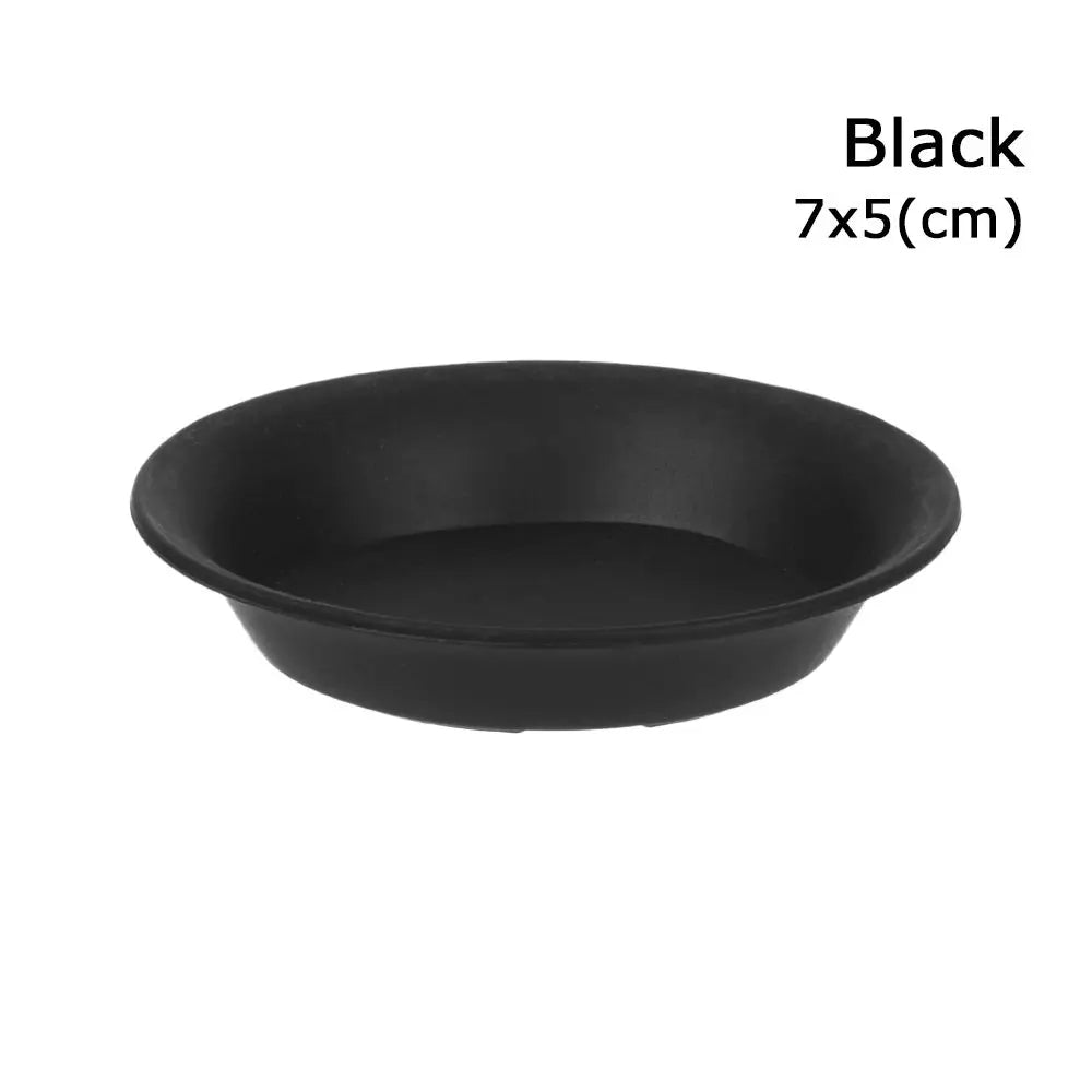assiettes rondes modernes orange noir blanc solides intérieur extérieur durable polypropylène sans BPA