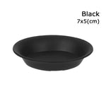 assiettes rondes modernes orange noir blanc solides intérieur extérieur durable polypropylène sans BPA