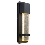 applique murale led moderne verre bulles aluminium noir éclairage extérieur jardin véranda