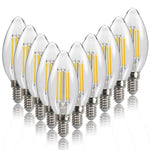 ampoules led transparentes filament doré base e14 moderne vintage 6w 4w cold warm white
