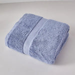 serviettes bain coton égyptien blanc gris bleu absorption rapide séchage rapide lavage machine texture