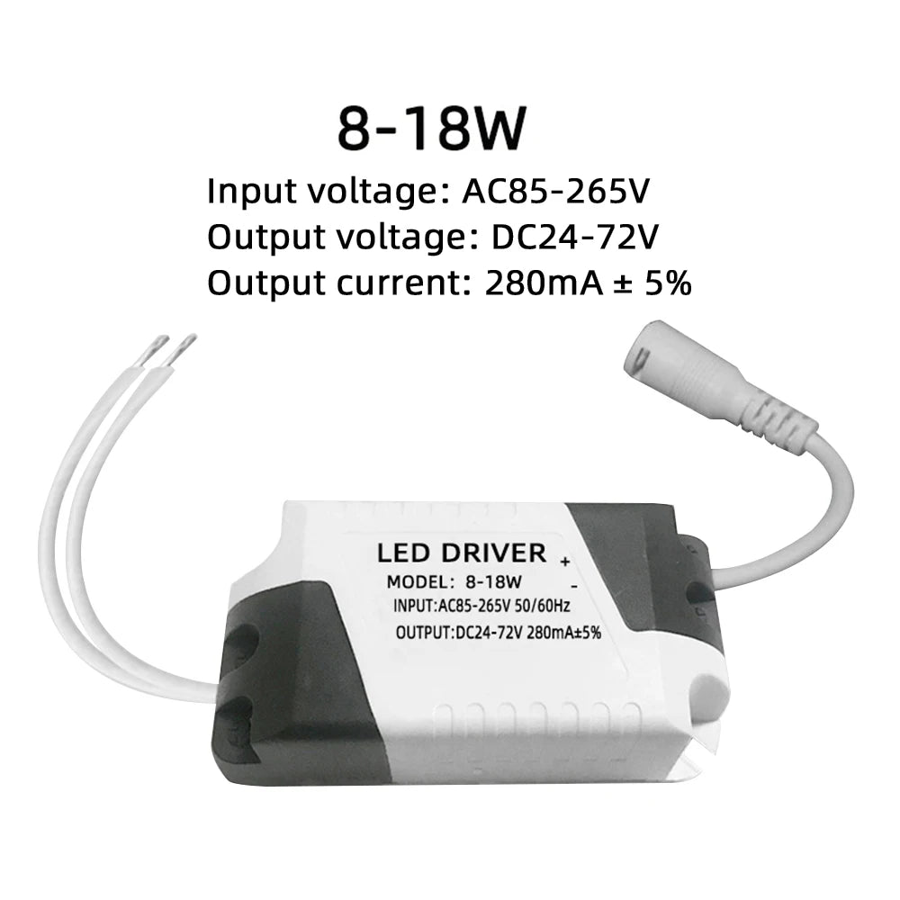 adaptateur alimentation led driver 36w 110v 220v sortie 24v transformateur 12w 24w plafonnier