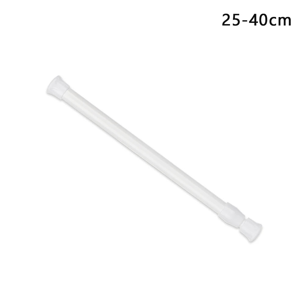 tige télescopique réglable blanc moderne adhésif 18 27cm 25 40cm 30 50cm 40 70cm