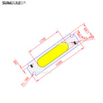 lampe led moderne 60x37mm orange bleu vert blanc connecteurs électriques 2000 lumens 20000h