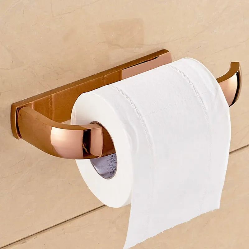 porte serviettes or rose moderne porte savon porte rouleau papier toilette porte gobelet brillant