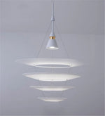 suspension lumineuse blanc moderne acrylique nordique opaque salon chambre