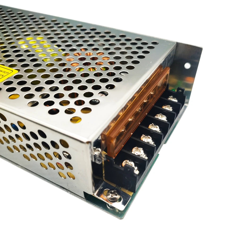 alimentation électrique led 12v argenté perforée industrielle 2a 3a 5a 6a 8.5a 10a 12a