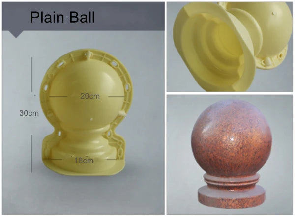 boule decorative jardin moderne materiau abs couleur beige texture granulaire deco exterieure durable ornement