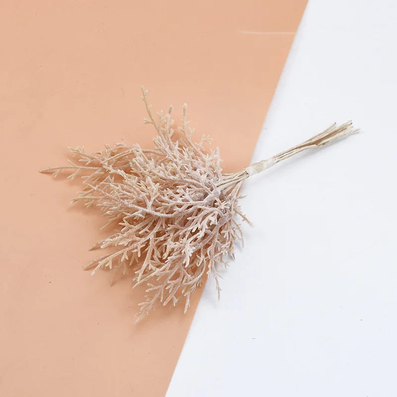 plantes artificielles or argent feuilles cèdre pin naturel decoration mariage exterieur branchées exposant