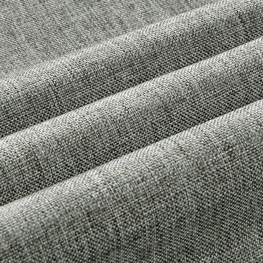 rideau douche gris moderne étanche texturé tissu imitation lin océanique 100x180cm