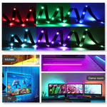 ruban led bleu violet noir adhésif smd rgb moderne télévision enceintearrière
