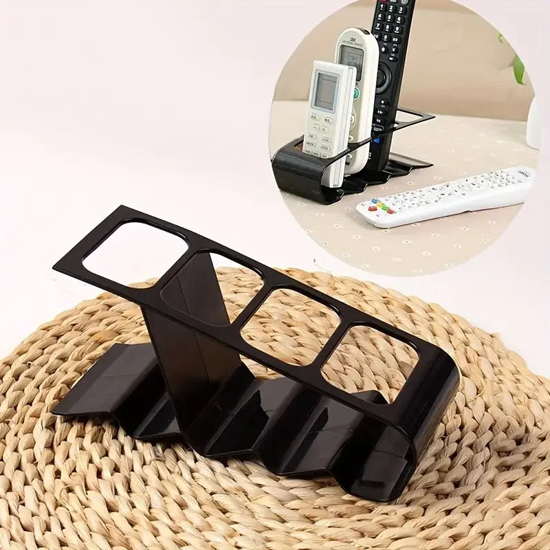organisateur moderne télécommandes rangement noir blanc minimaliste téléphones outils petits objets