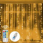 rideau lumineux led blanc modernes modes télécommande usb adaptable chambre salon noël