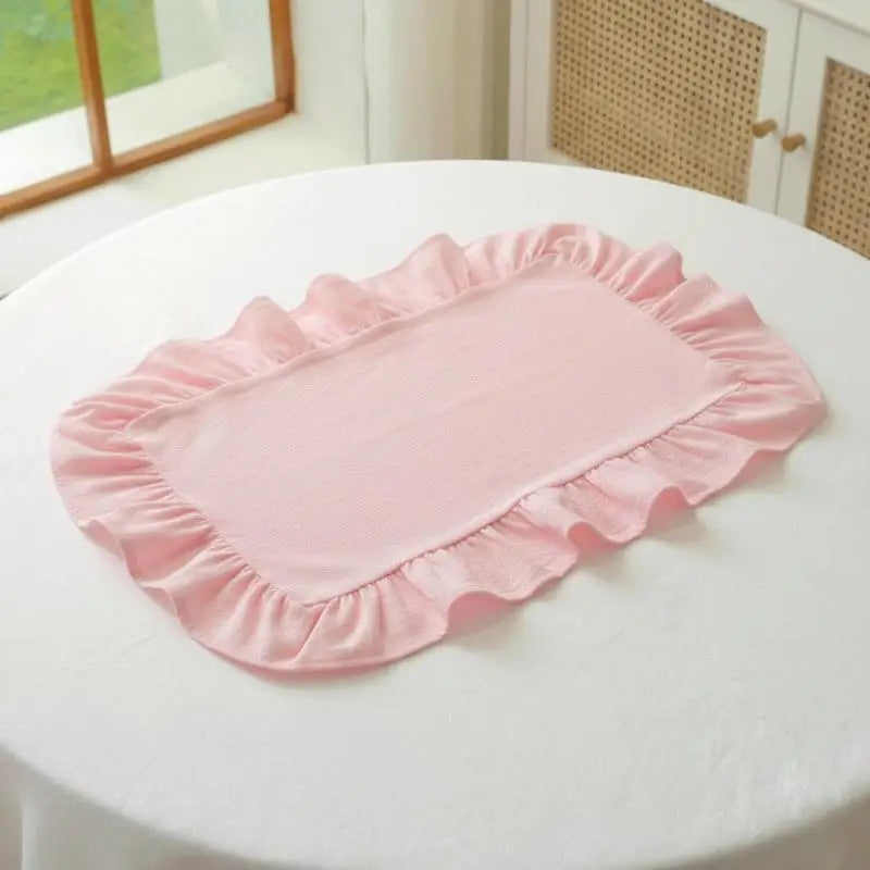 serviettes table classiques rayées rose clair serviettes table beige serviettes table blanches fronces antidérapantes