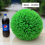 boule herbe artificielle verte moderne extérieur décoration jardin balcon mariage exposé