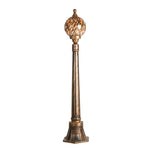 lampe solaire vintage doré marron clair rétro géométrique ip65 led moderneextérieur