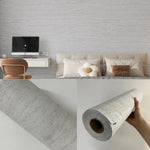 papier peint moderne texture granulée gris beige imperméable adhésif cuisine chambre salon étudiants seniors