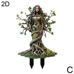statues decoratives jardin vert brun naturel fantastique racines feuillesextérieur patio