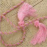 ruban franges multicolore rayures dorées classique opacité total 1.2m frange 10cm polyester main