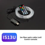 Ruban led flexible car interior ambiance lumière usb adhésive multiple couleurs moderne lumineuse