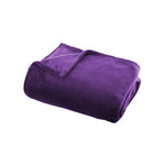 couverture violet douce velours moderne 100 polyester cachemire hiver 130x150cm fixations