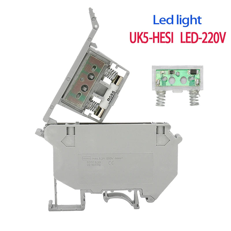 terminal sécurité gris plat lisse led diode condensateur basse tension 220v 24v industrielle eyelet