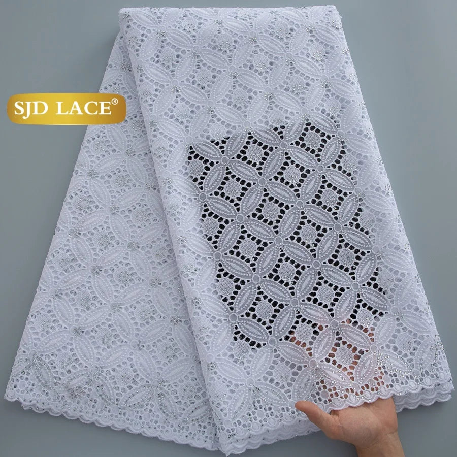 dentelle blanche florale opaques classique mariage fête yards haute qualité