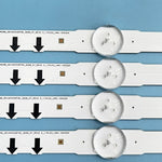 bande led rétro éclairage blanc moderne fixations 647mm led connecteurs