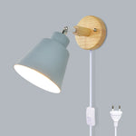 lampe murale moderne conique noire gris blanche jaune rose éclairage chambre entrée étude