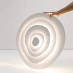 luminaire moderne led circulaire concentrique blanc beigeclair minimaliste contemporain fixepla