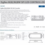 bande lumineuse led rgbic néon 10m contrôleur zigbee télécommande moderne