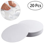 tapis bain anti dérapants adhésifs moderne blanc 20 pièces 10cm texture micro poreuse sécurité