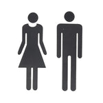 symboles toilette homme femme argenté rouge doré adhésifs modernes minimalistes porte wc decoration bricolage
