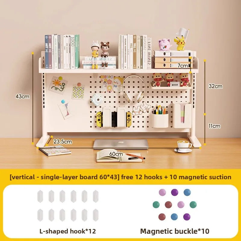 étagère murale modulaire métal blanc porte crayons support objets moderne